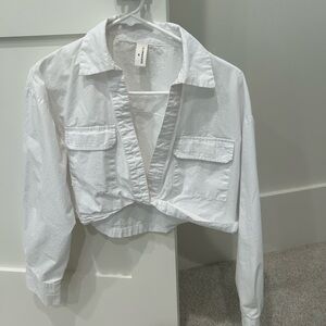 White crop top. Worn once.